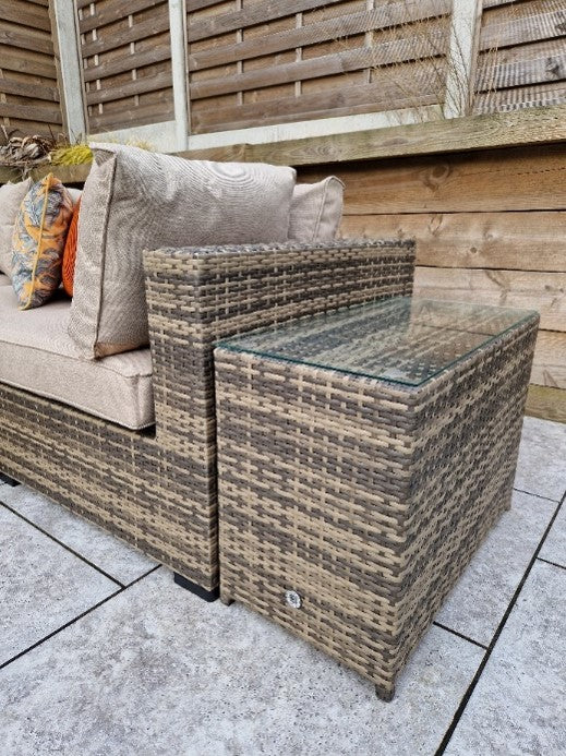 Signature Weave, Jessica, Rattan Flat Weave Patio Furniture, Colours Grey or Brown.