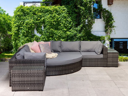 Signature Weave, Jessica, Rattan Flat Weave Patio Furniture, Colours Grey or Brown.