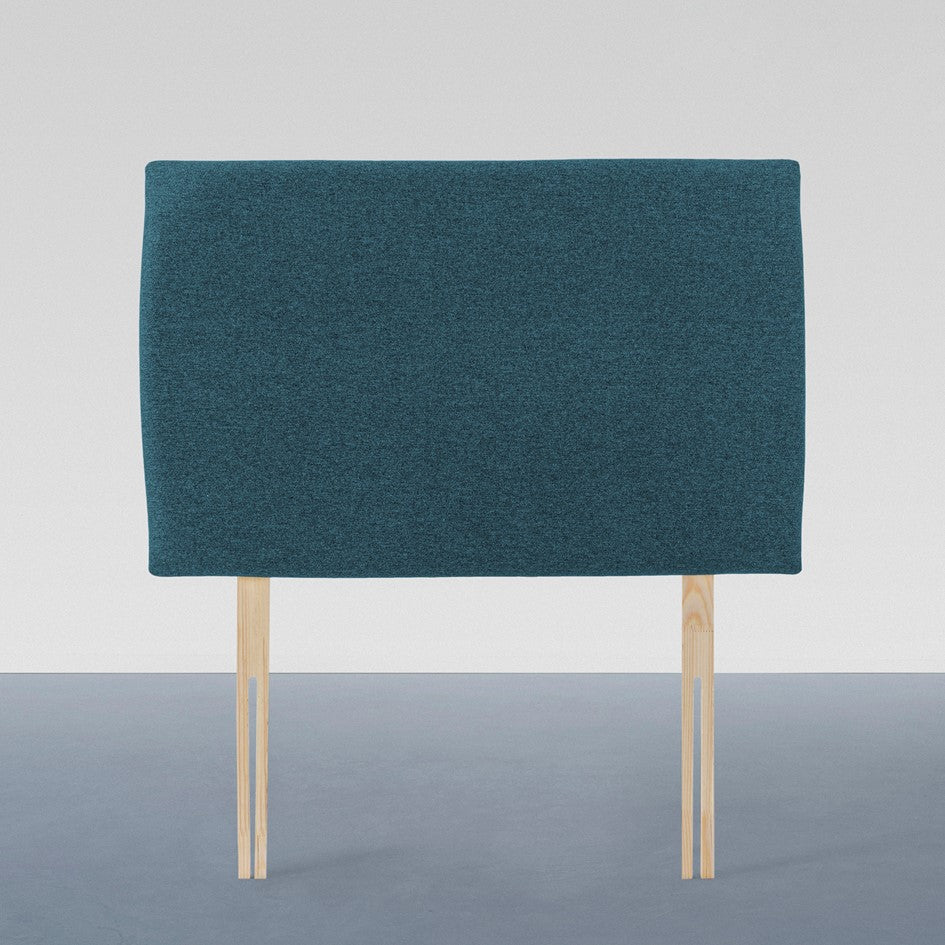 Airsprung Langford Wool Look, Marine Sapphire and Steel Headboard Various Widths